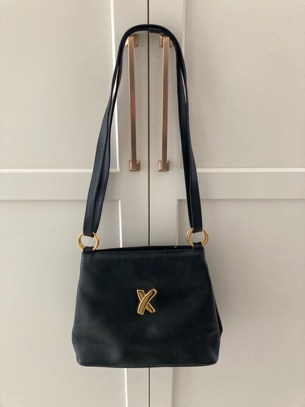 Paloma Picasso Shoulder/Cross body Bag with Gold “X”kiss
